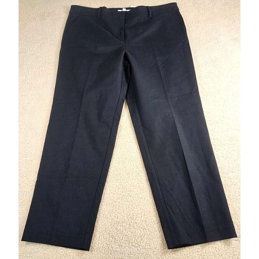 NWT LOFT The Riviera Slim Pants Women's 18 Tall Black Career Dress Pants Office